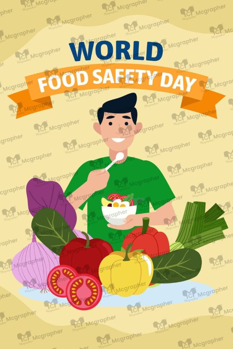 World food safety day safety Illustration