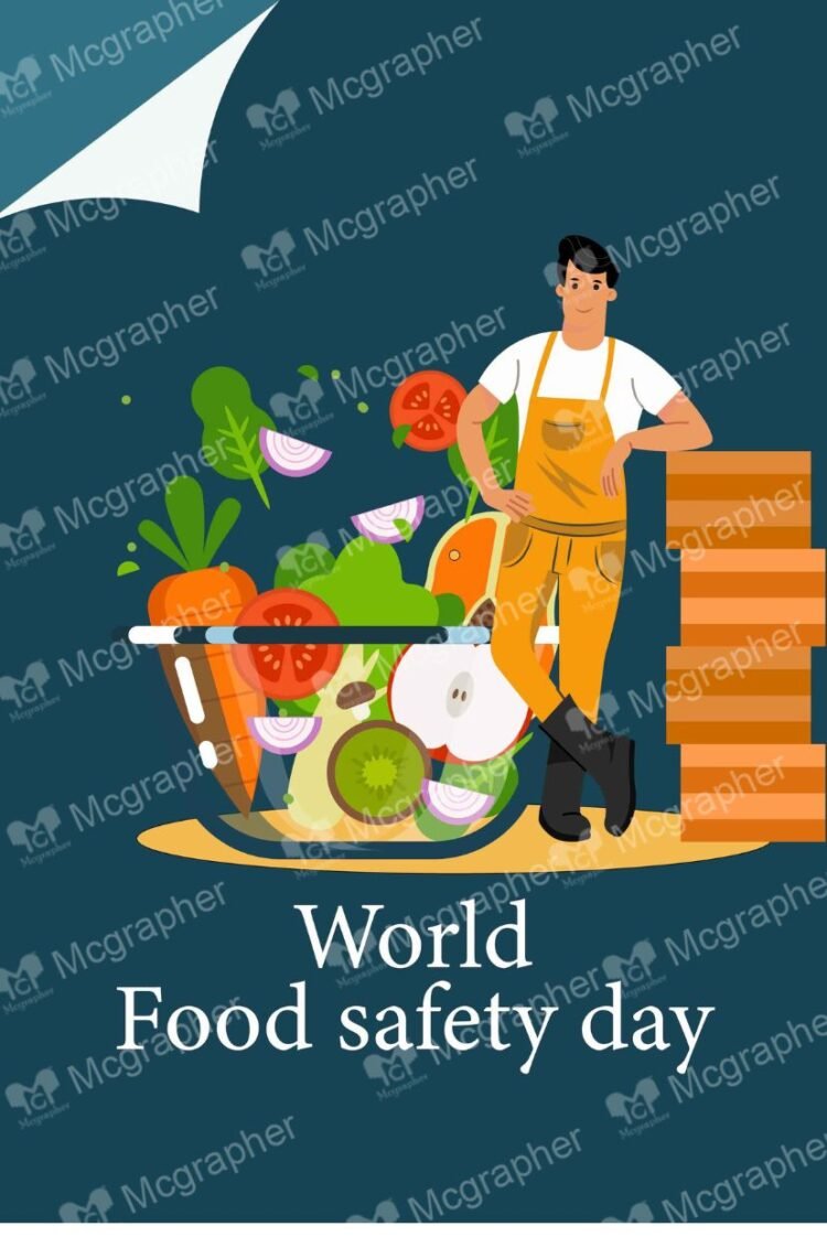 World food safety day quality digital Illustration