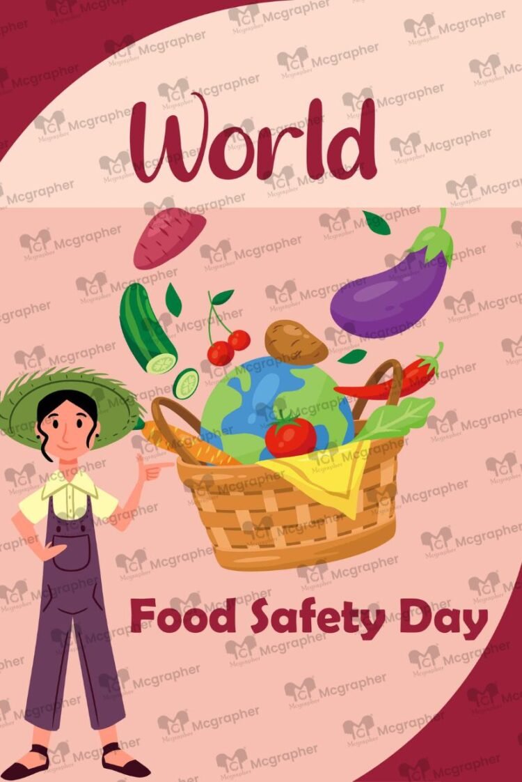 World food safety day good quality digital Illustration