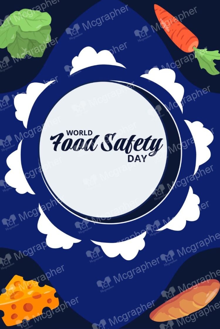 World food safety day best quality digital Illustration