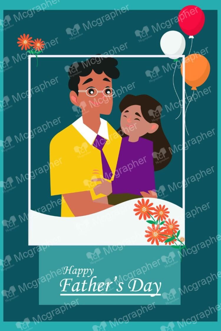 Father's Day dad hero vector Illustration