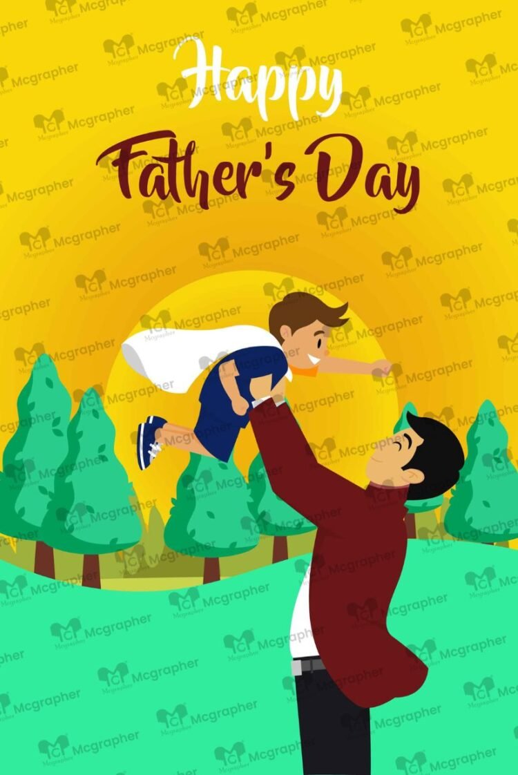 Father's Day best bond vector Illustration