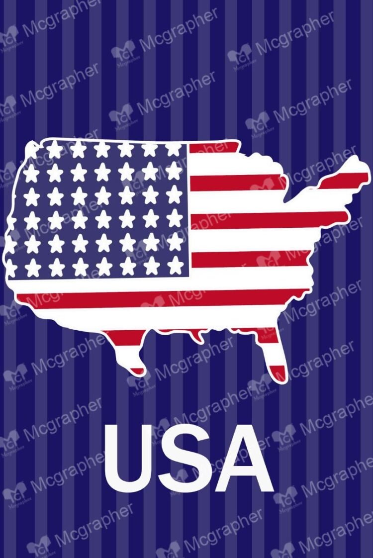 USA flag pride vector Illustration