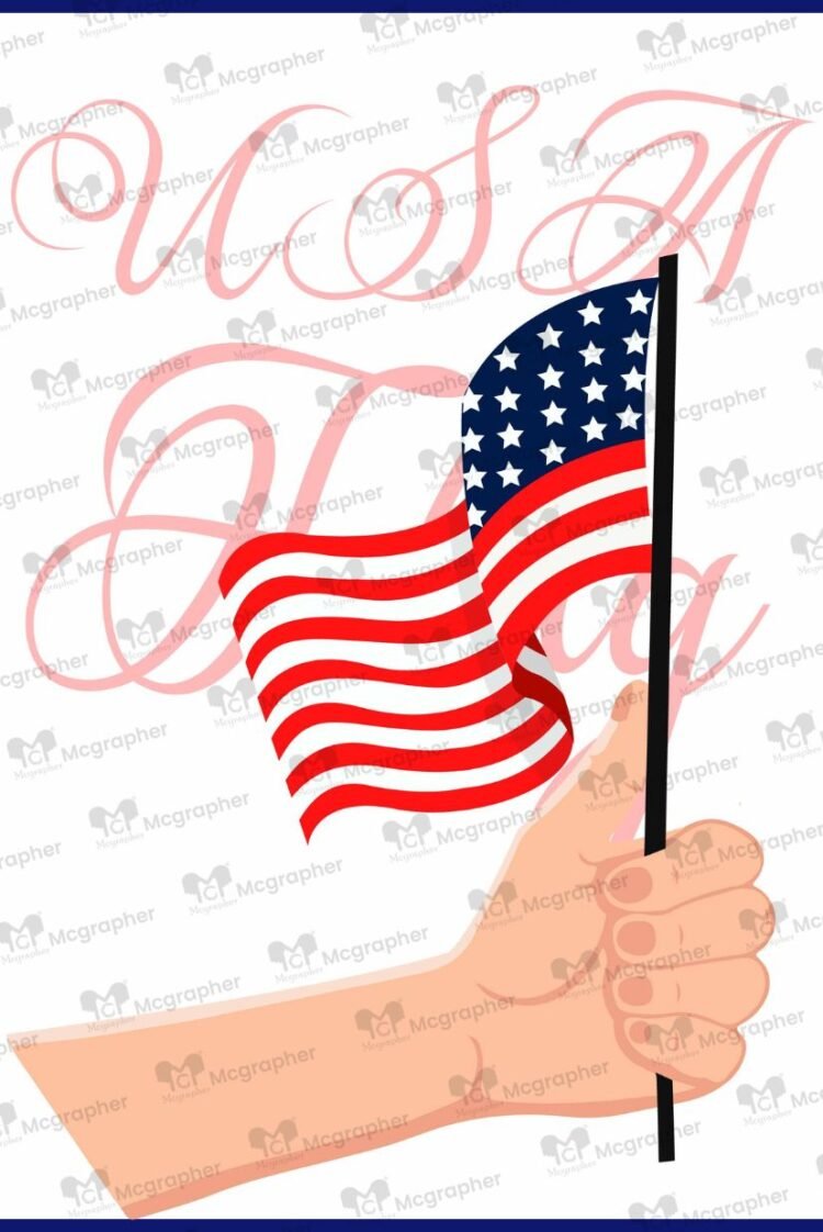 USA emblem flag Illustration