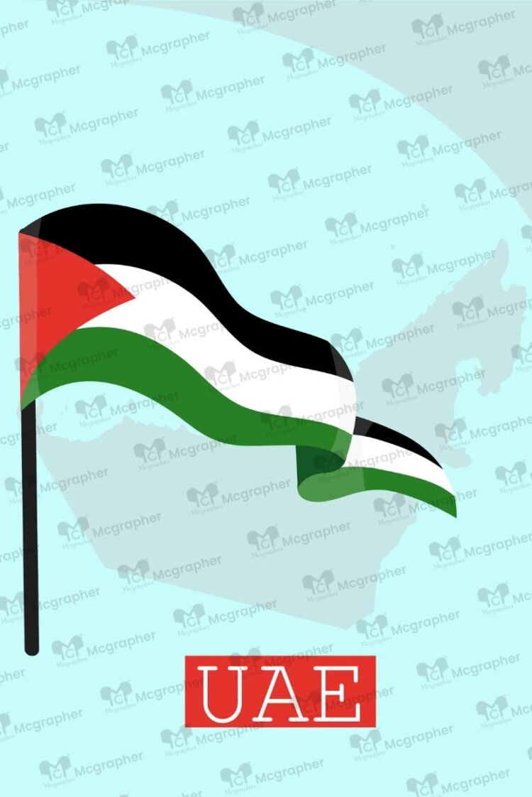 United Arab Emirates Flag Illustration