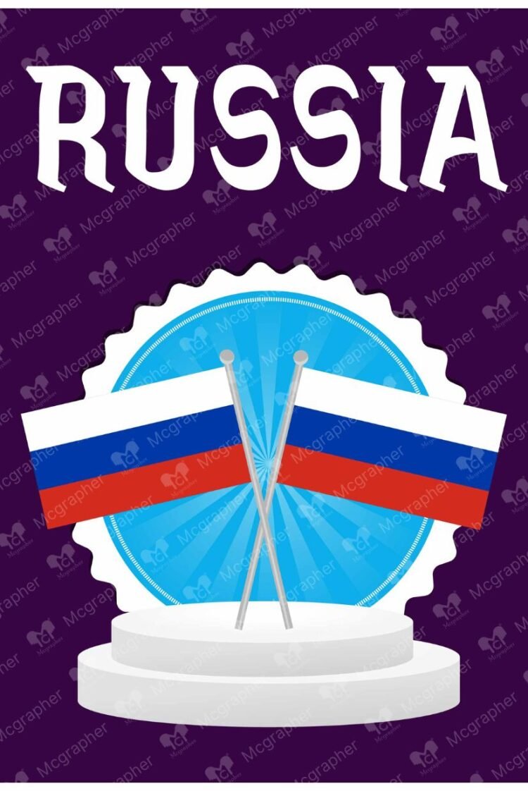 Russian flag Patriotism Illustration
