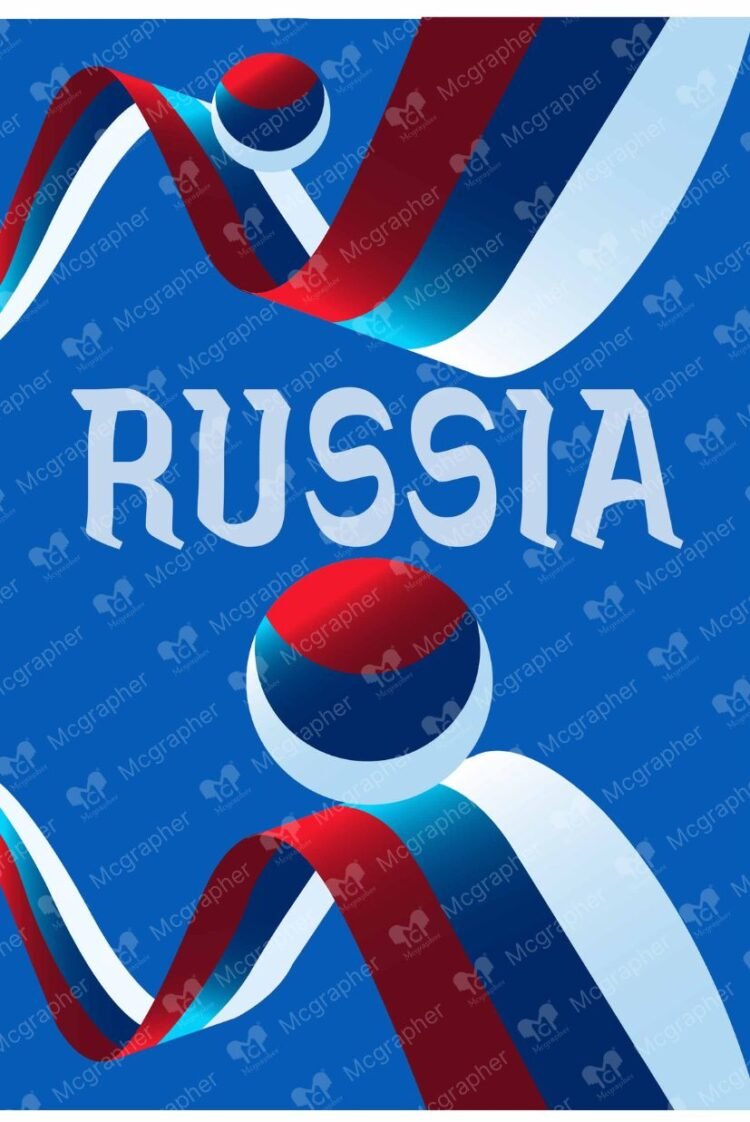 Russian flag Pride Illustration