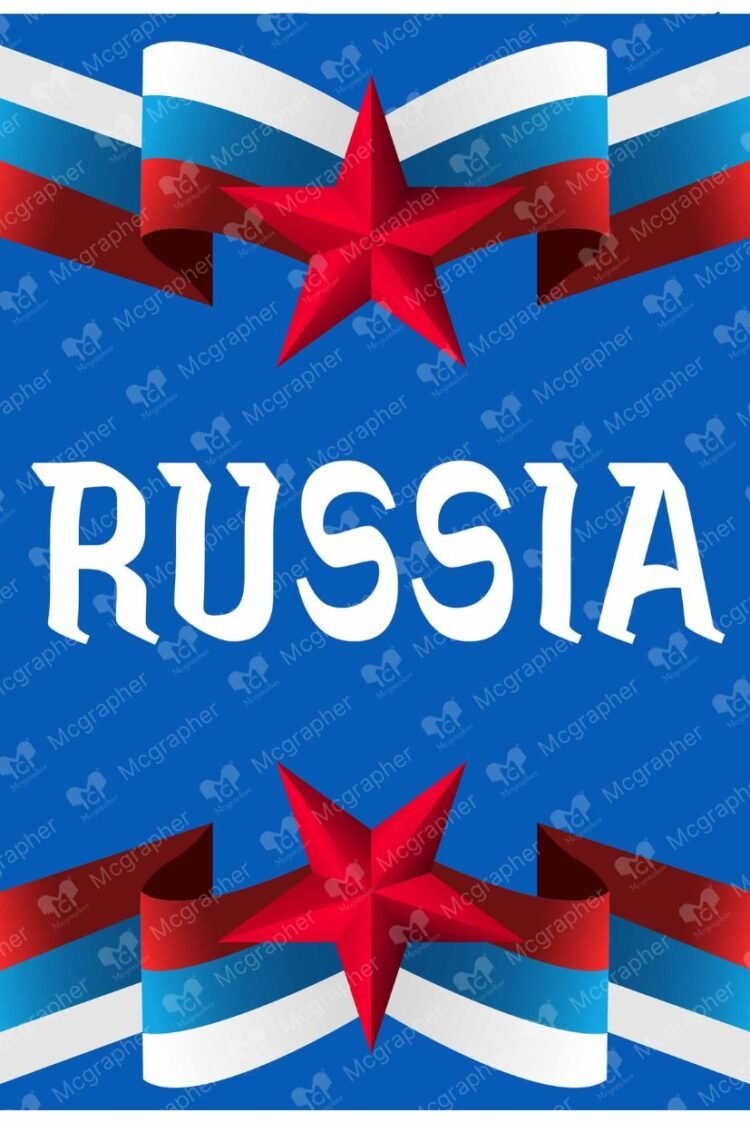 Russian Federation flag Illustration