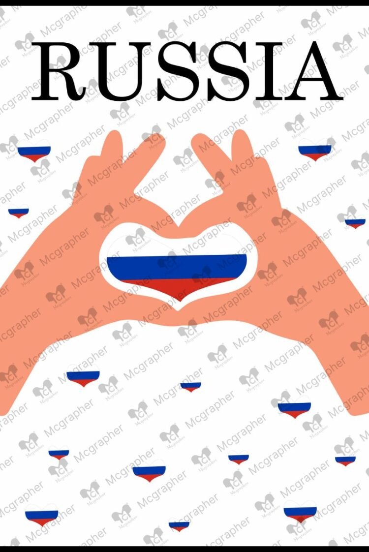 Russian National flag Illustration