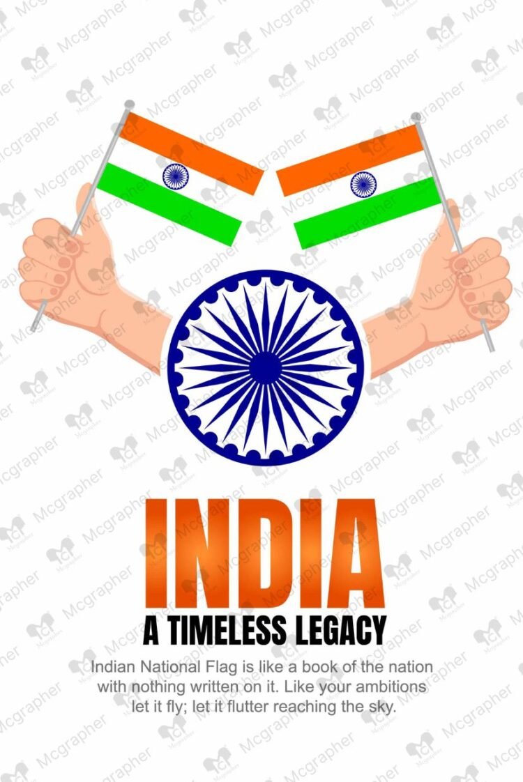 India Flag pride Illustration