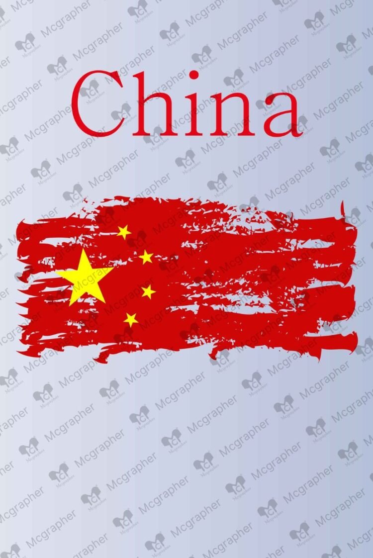 China flag Red Illustration