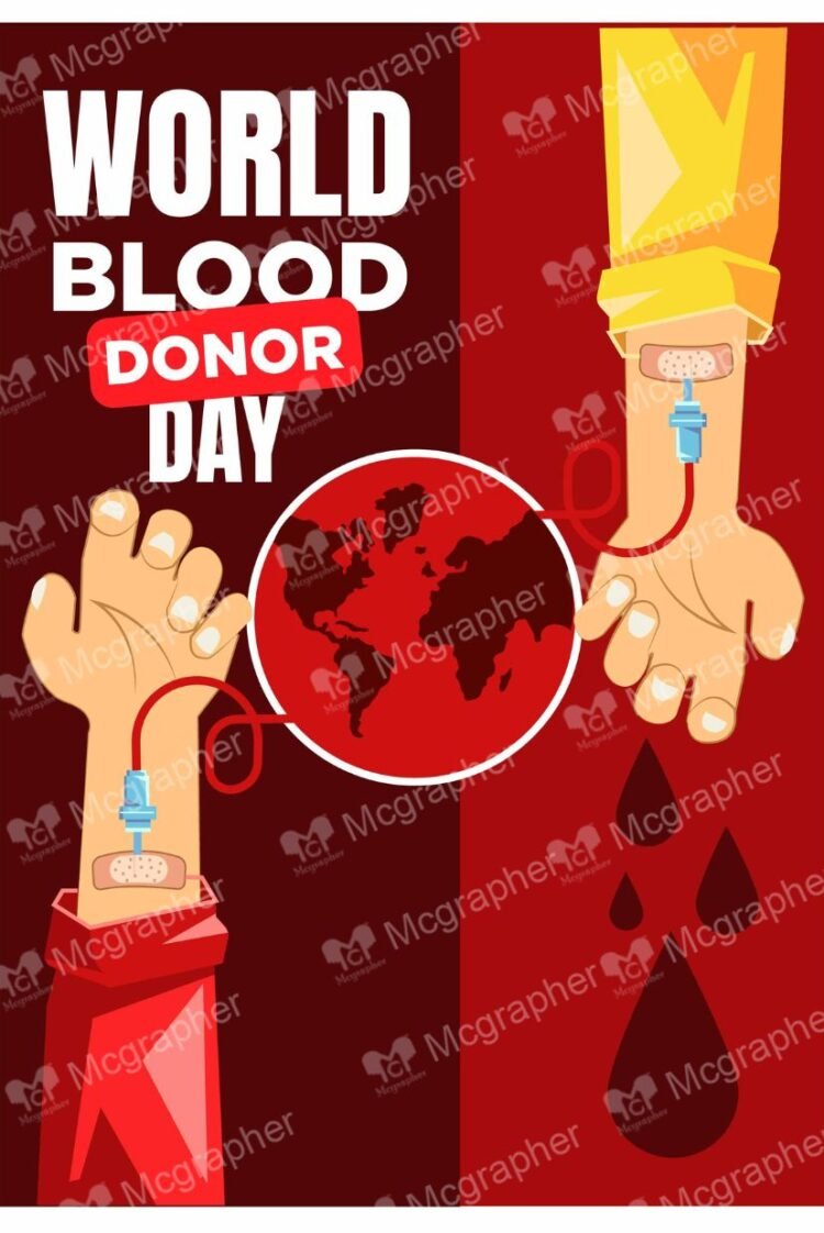Blood Donation Day Share Life Illustration