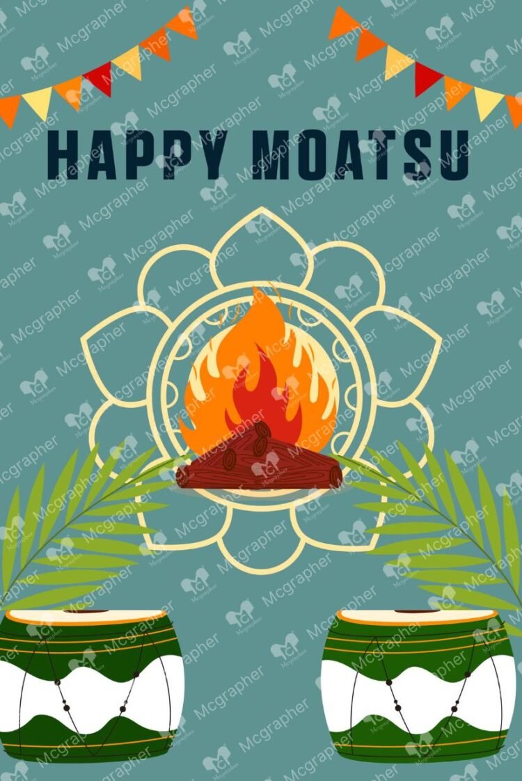 Moatsu Festival Ethnic Illustration