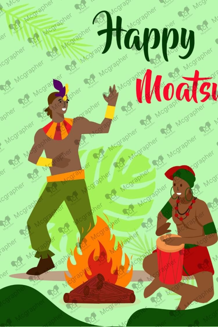Moatsu Festival Tribal Illustration
