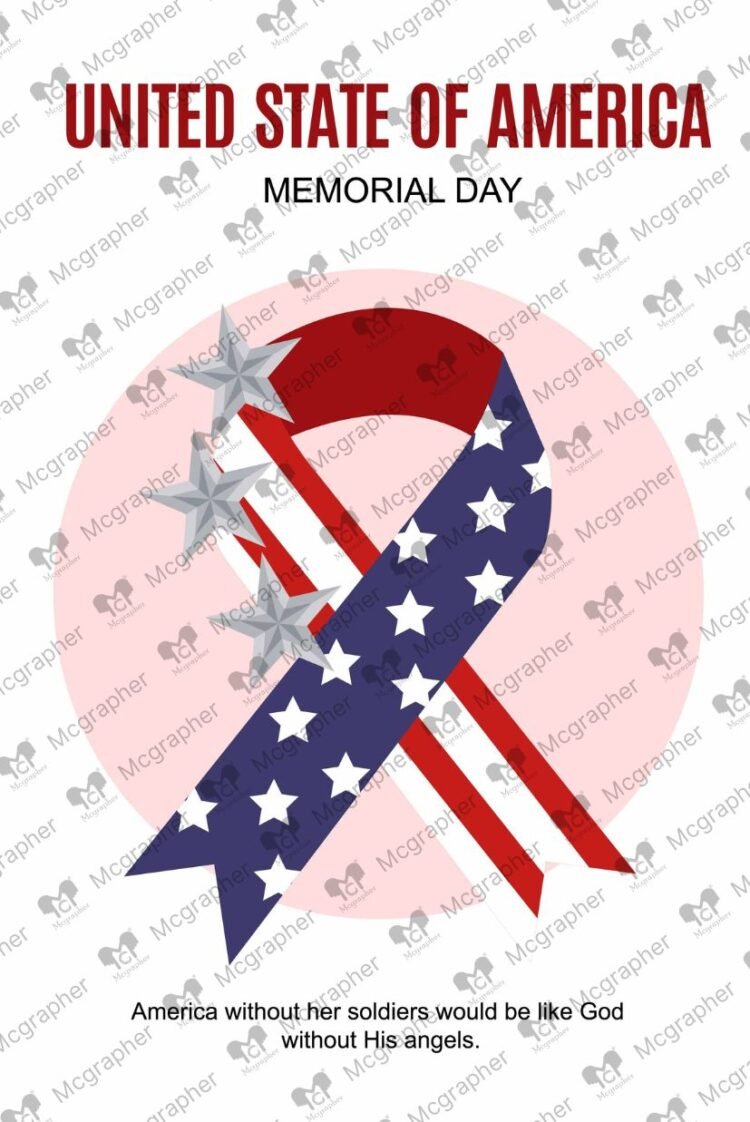 USA Memorial vector Illustration