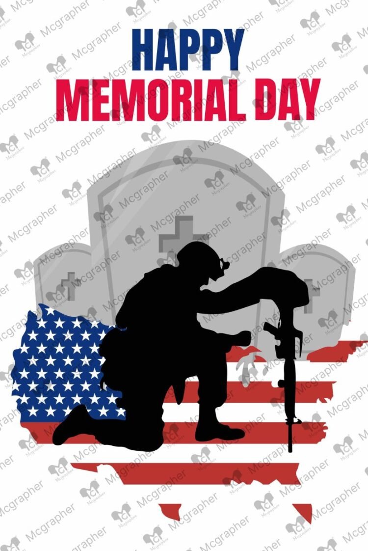 American Soldier Memorial Illustration