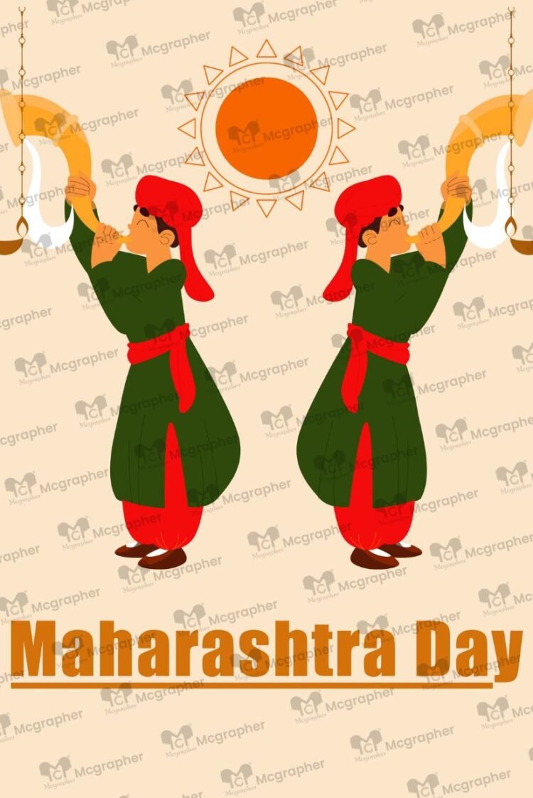 Maharashtra Diwas vector art Illustration