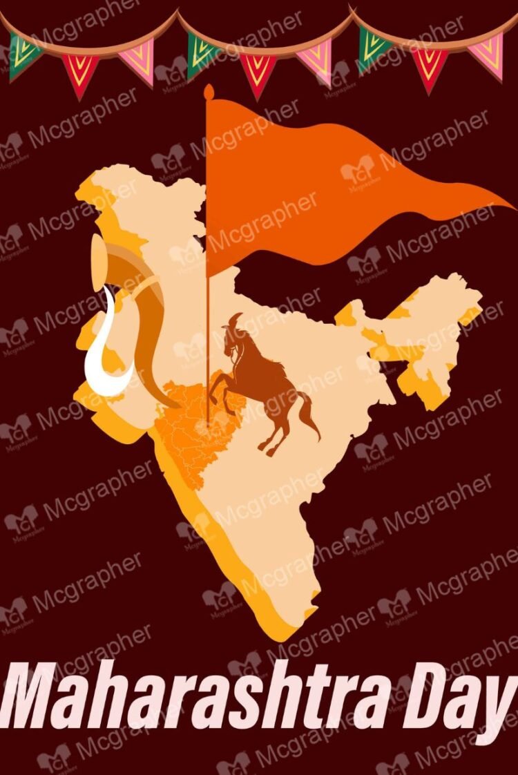 Maharashtra Diwas Celebrate vector Illustration