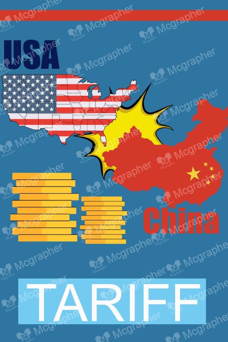 America vs China The Duty Hike Illustration