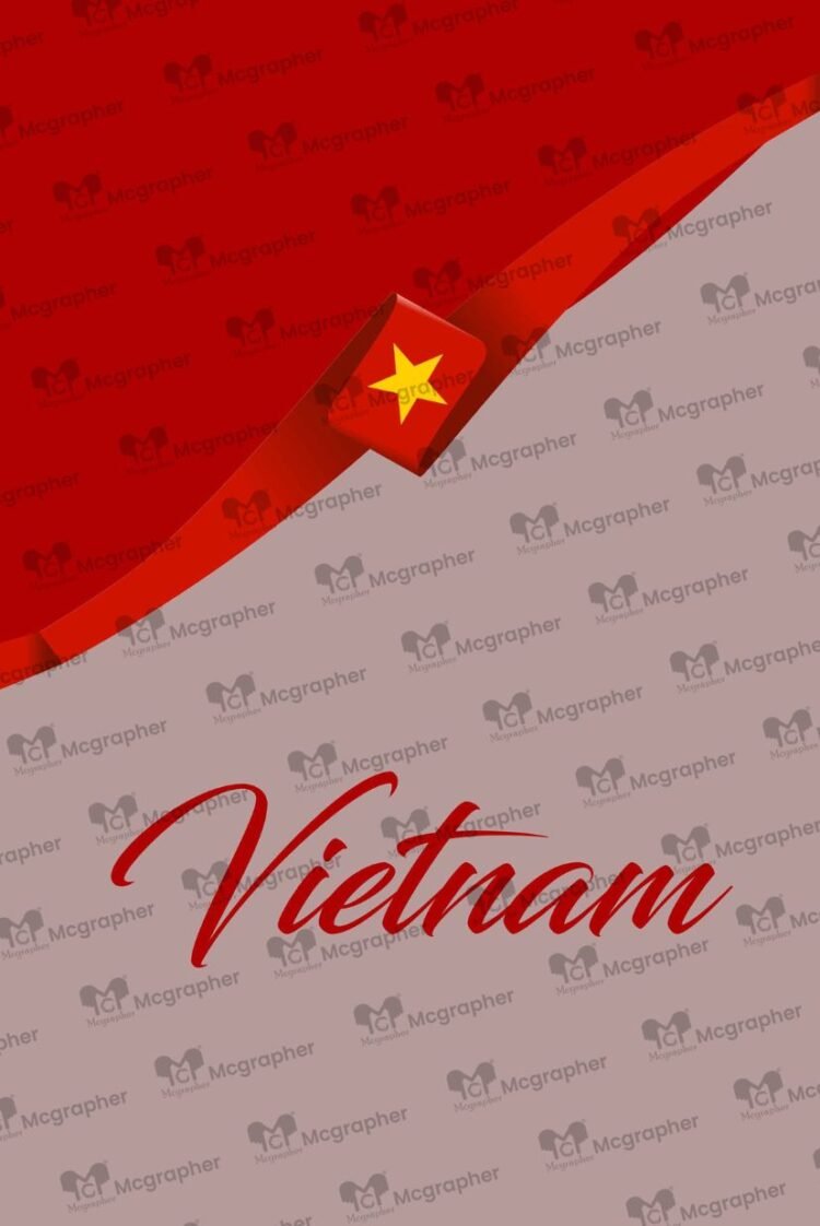 Vietnam National Flag Vector Illustration