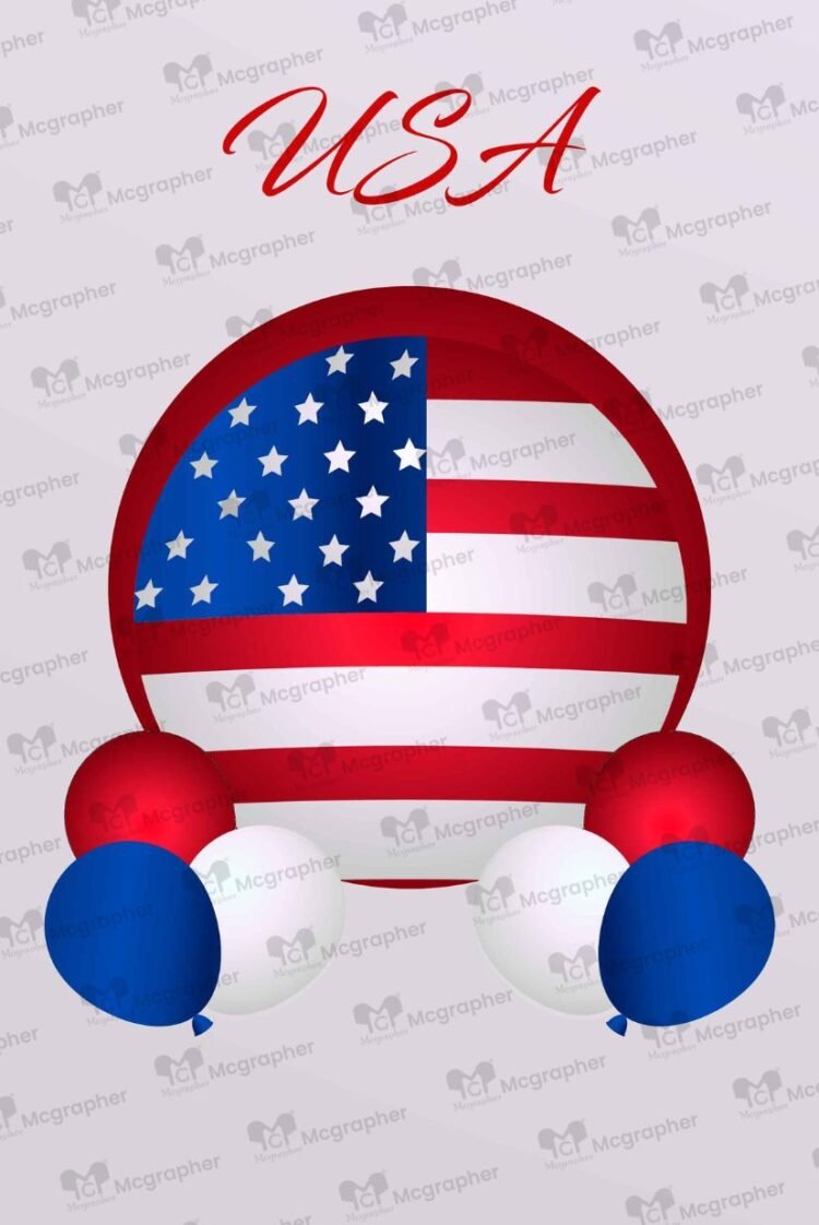 US flag vector Illustration