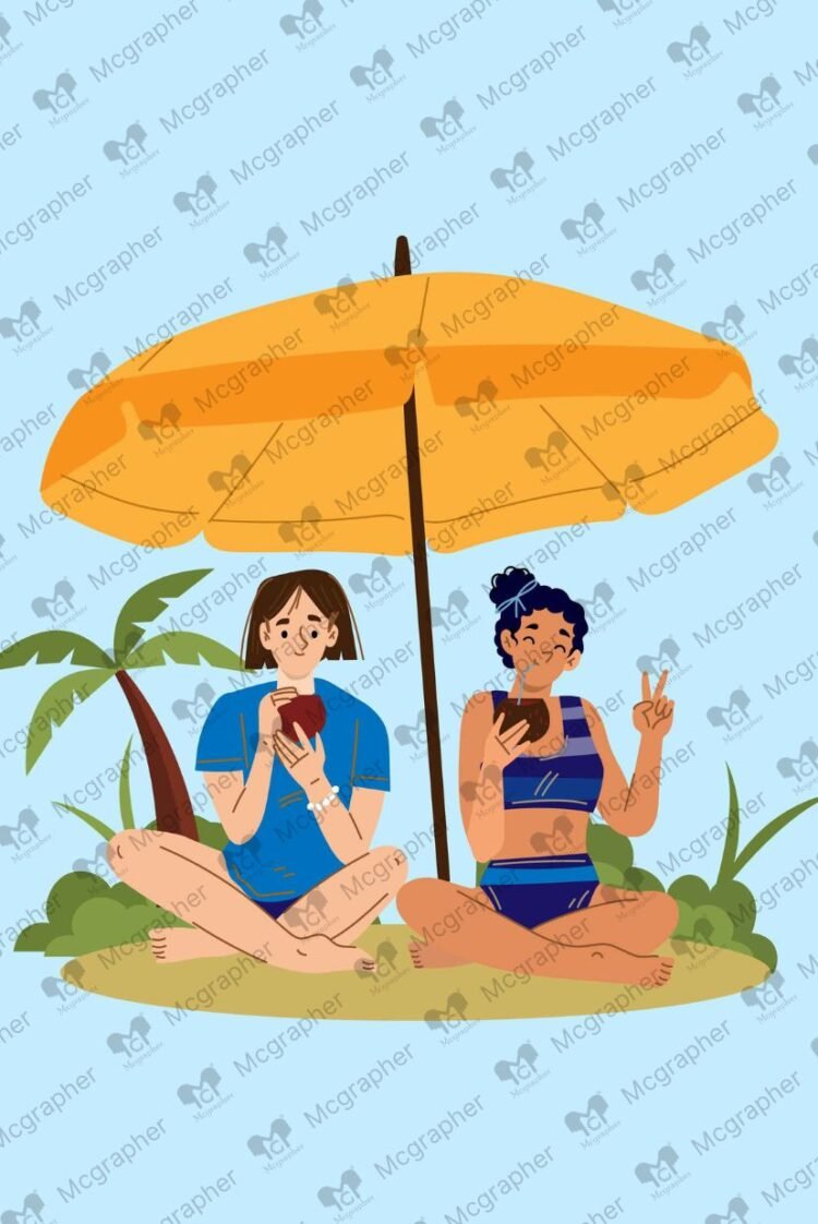 Summer chill vector Illustration