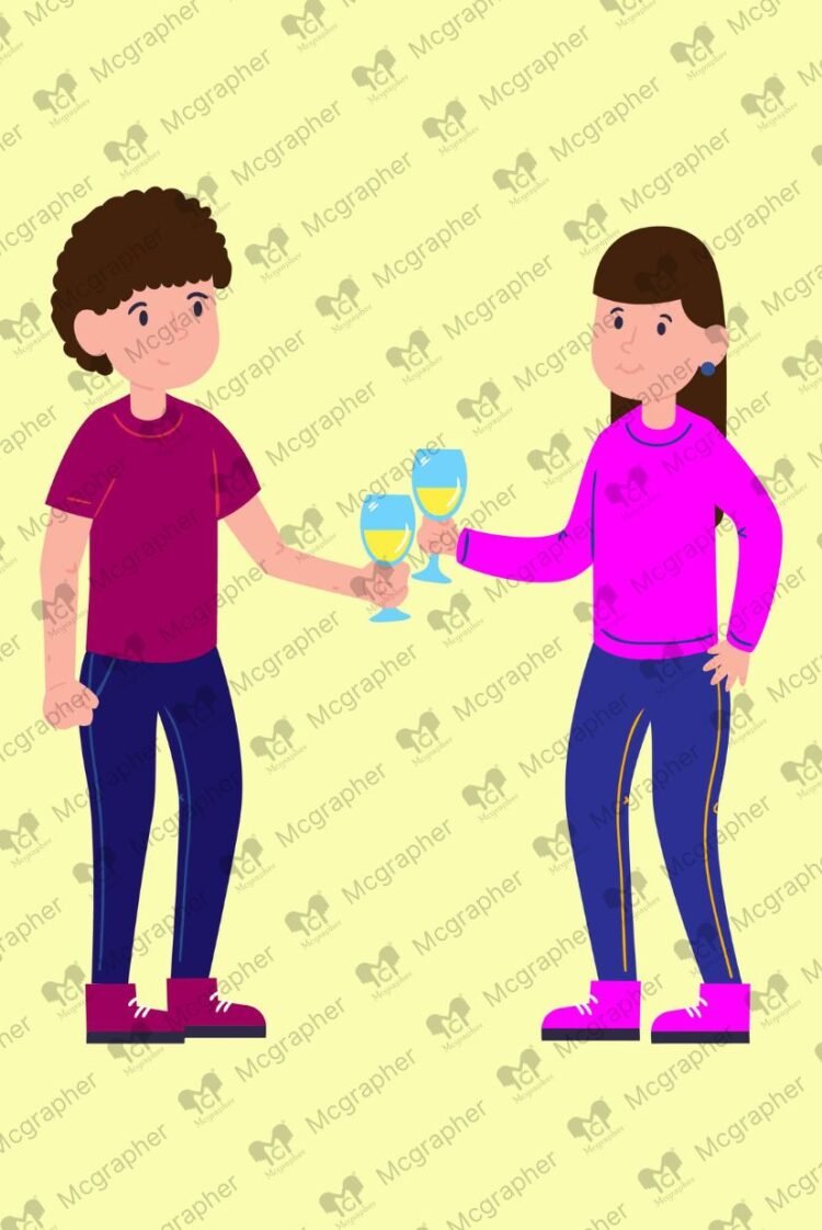 Summer cool drink vector Illustration