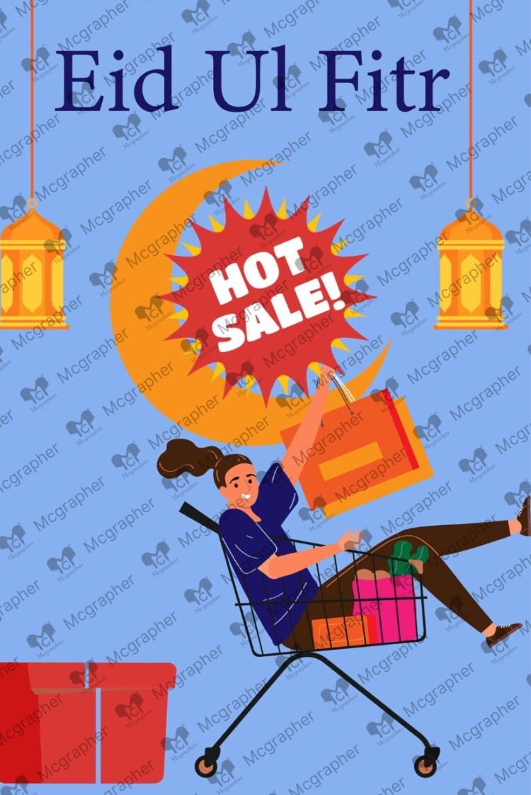 Eid ul Fitr Mega festive Sale Illustration