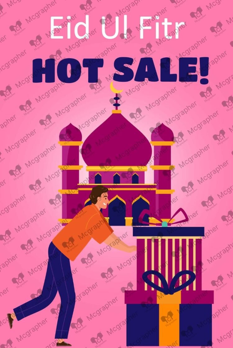 Eid ul Fitr Festive Mega Sale Illustration