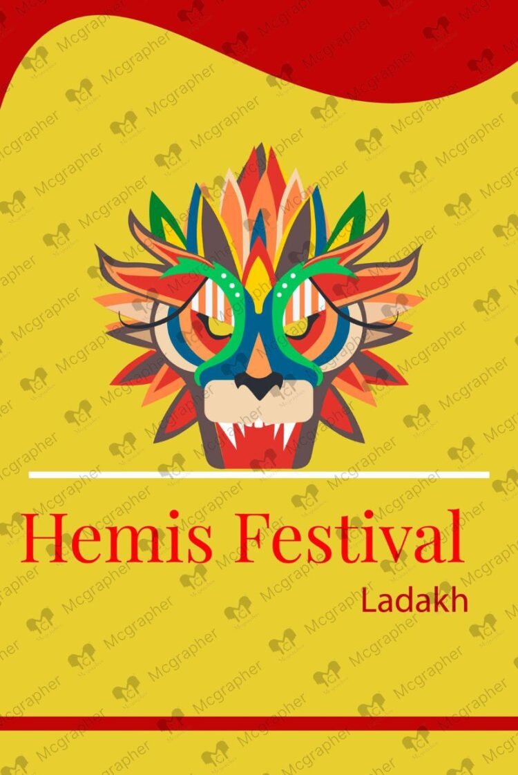 Hemis Festival vector Illustration