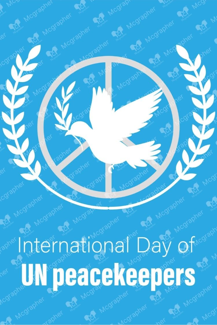 International UN Peacekeepers day Illustration