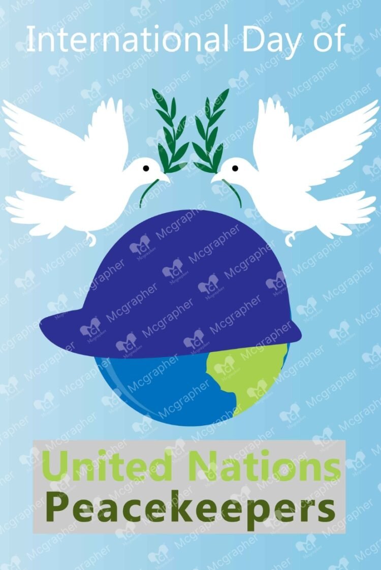 World UN Peacekeepers day Illustration