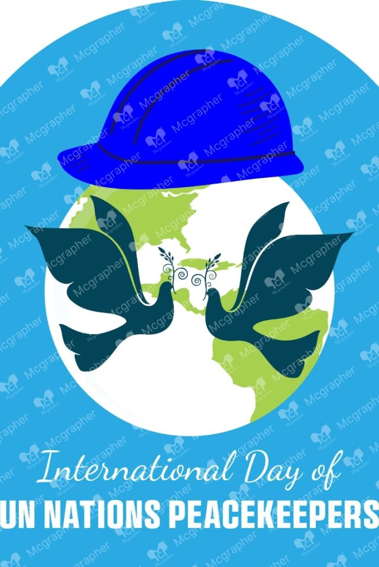 United Nation Peacekeepers day Illustration