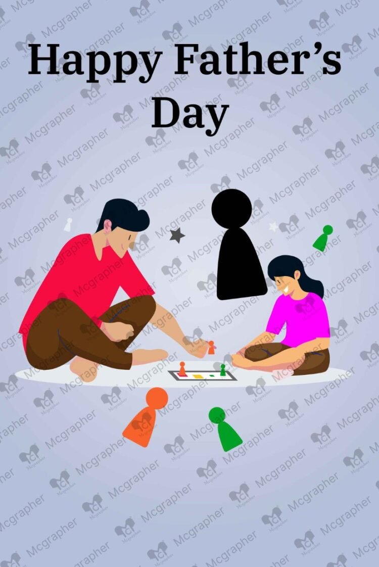 Happy Father's Day art vector Illustration