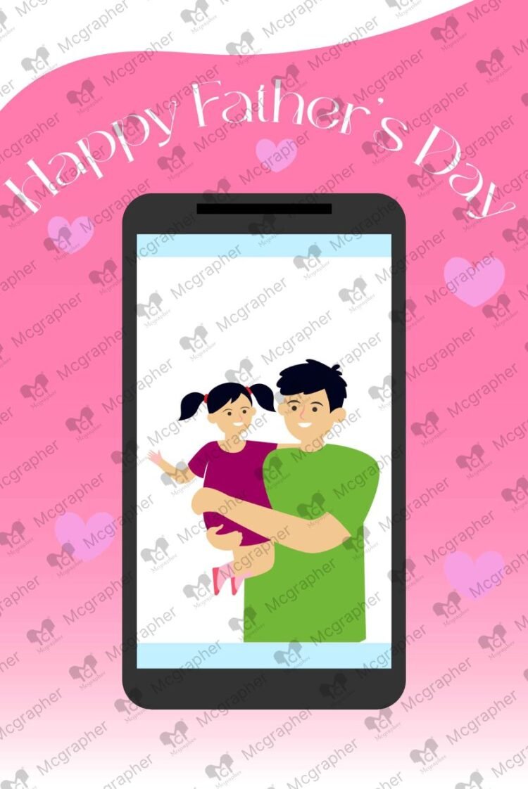 Father's Day dad art vector Illustration