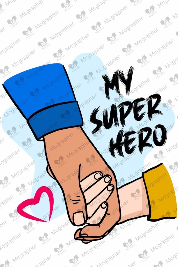 Father's Day love Illustration