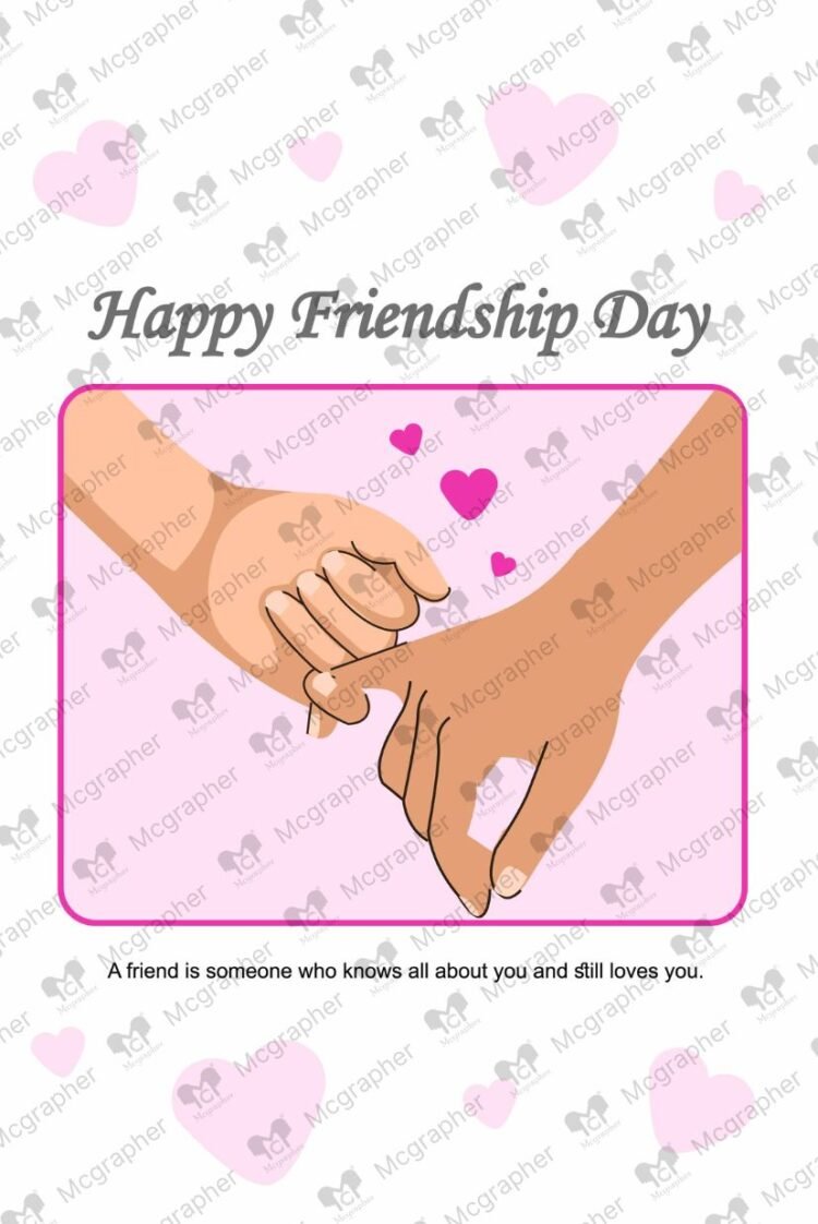 World Best friends day Illustration