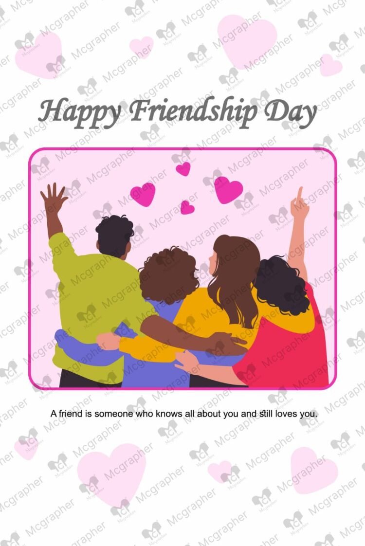 Friendship day love Illustration