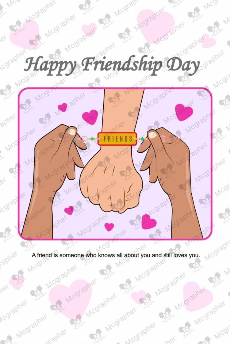 Friendship day bestie Illustration
