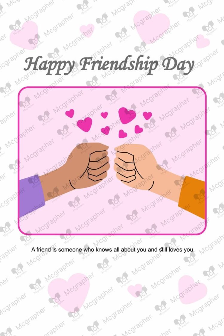 Happy Friendship day Illustration
