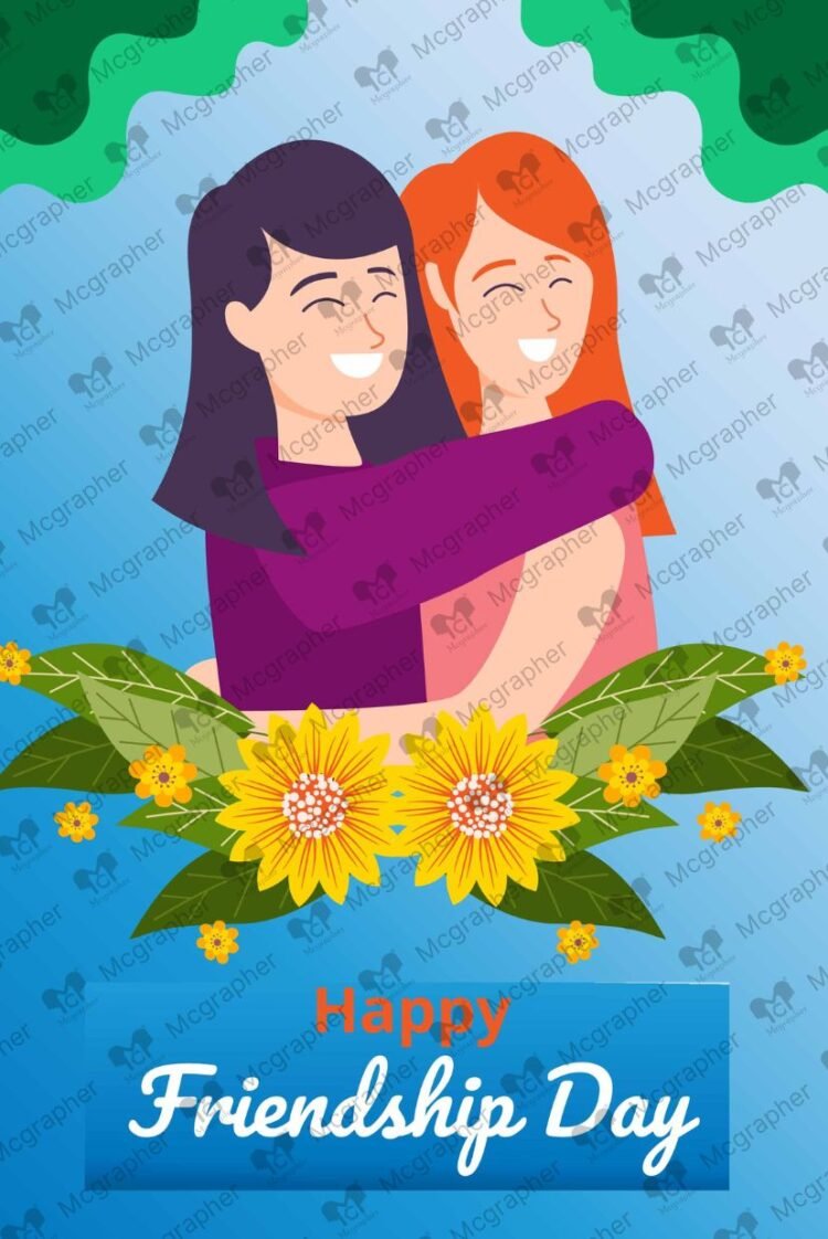Best friends day vector Illustration