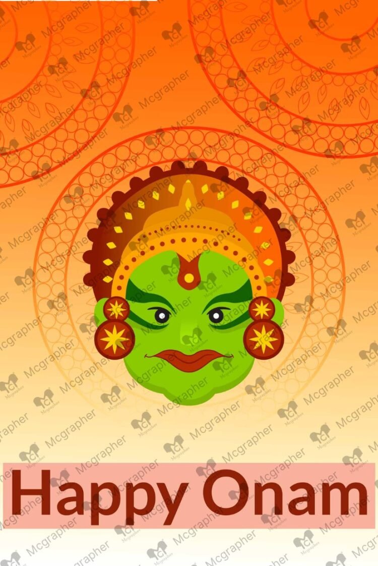 Onam traditional festival vector Illustration