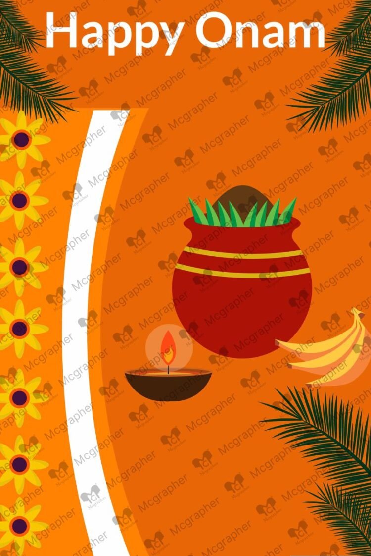 Onam festival kalesh vector Illustration