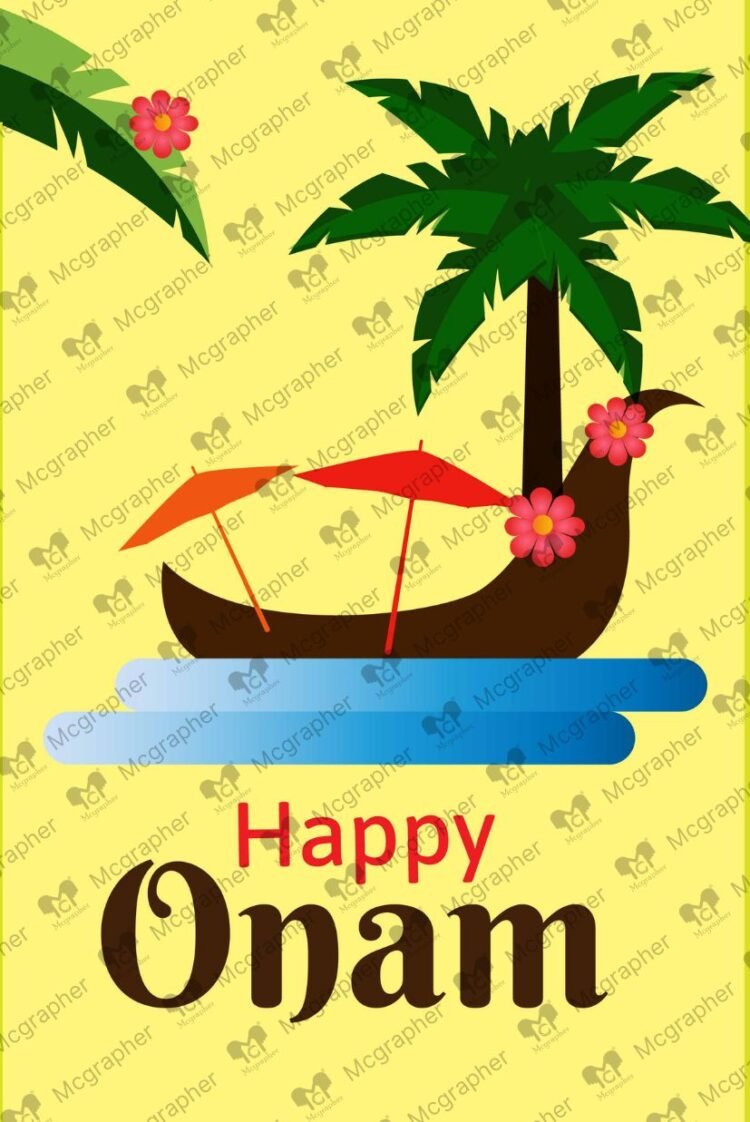 Onam festival Mahabali Illustration