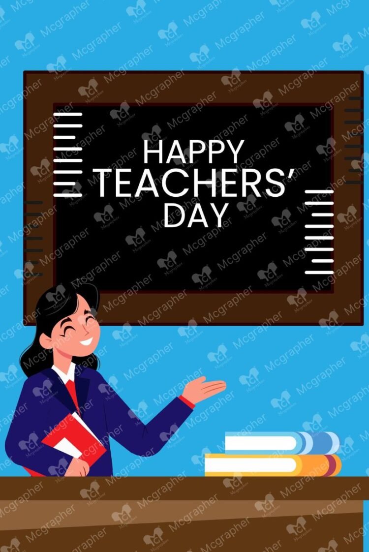 Happy Teachers Day vector Illustration