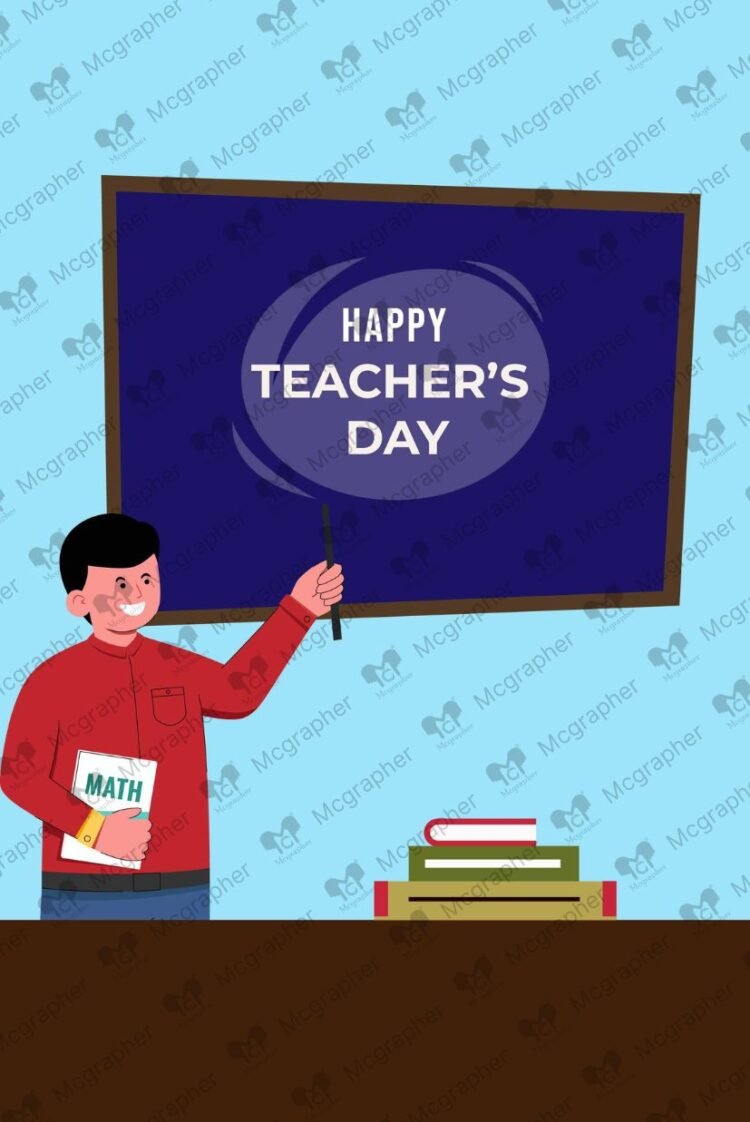Teachers Day vector Illustration