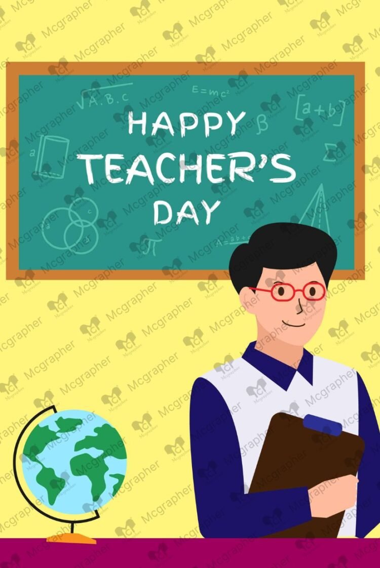 Teachers Day Wishes vector Illustration