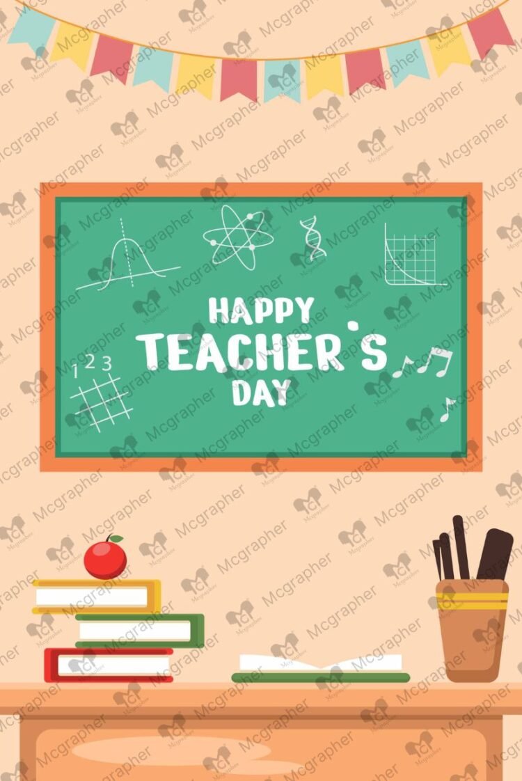 Teachers Day guide vector Illustration