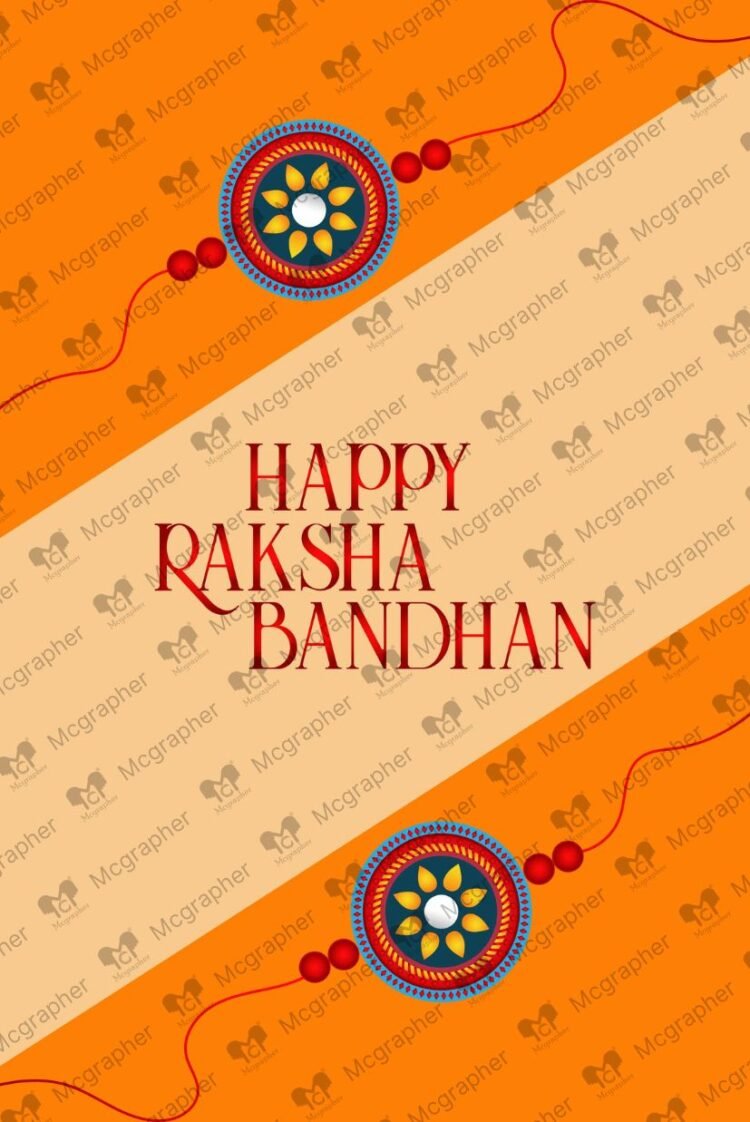 Raksha Bandhan lovely wishes Illustration
