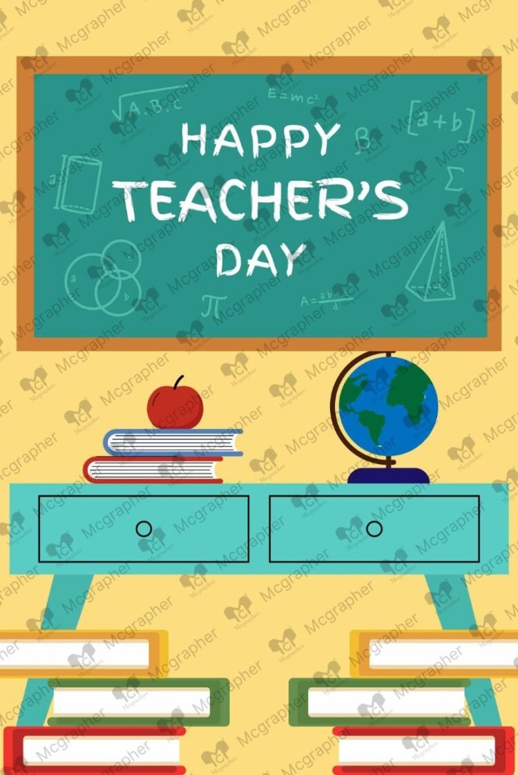 Happy Teachers Day class vector Illustration